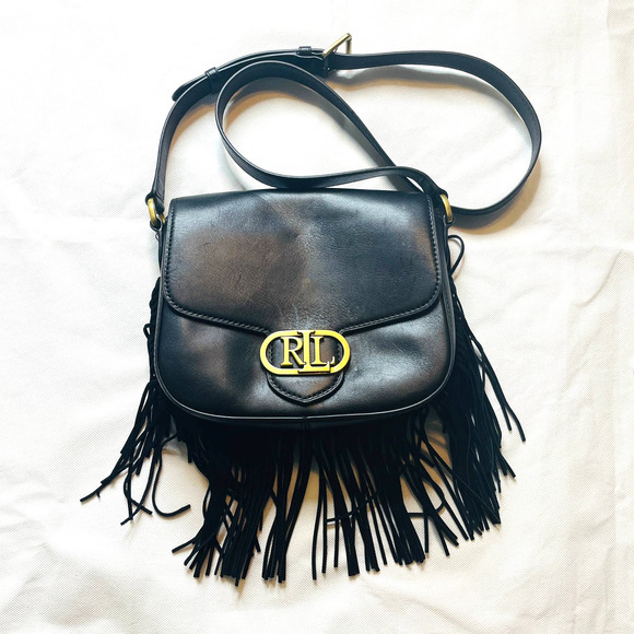 Lauren Ralph Lauren Handbags - LAUREN Ralph Lauren Leather Handbag Purse Satchel w/ Tassels NWT